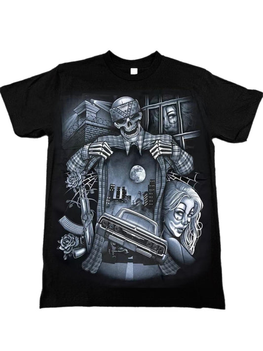 Cholo Skeleton T Shirt